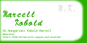 marcell kobold business card